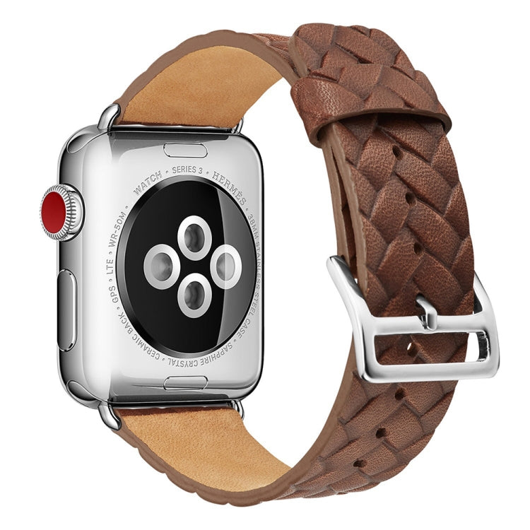 Rynx | For Apple Watch Series 9&8&7 41mm / SE 3&SE 2&6&SE&5&4 40mm / 3&2&1 38mm Braided Strap (Brown)