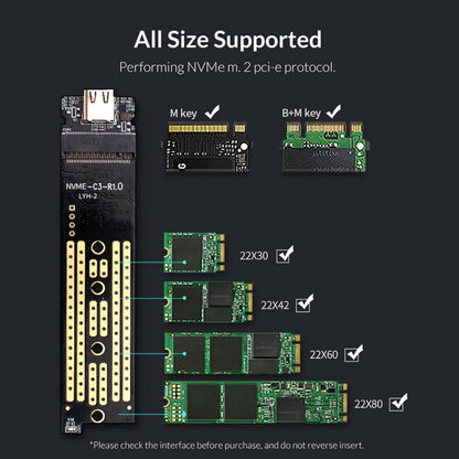 Rynx | ORICO M2PJ NVME M.2 SSD enclosure (Silver)