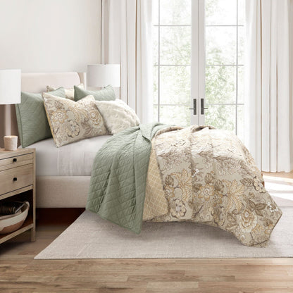 Rynx | Ava Diamond Plus Size Cotton Quilt Set