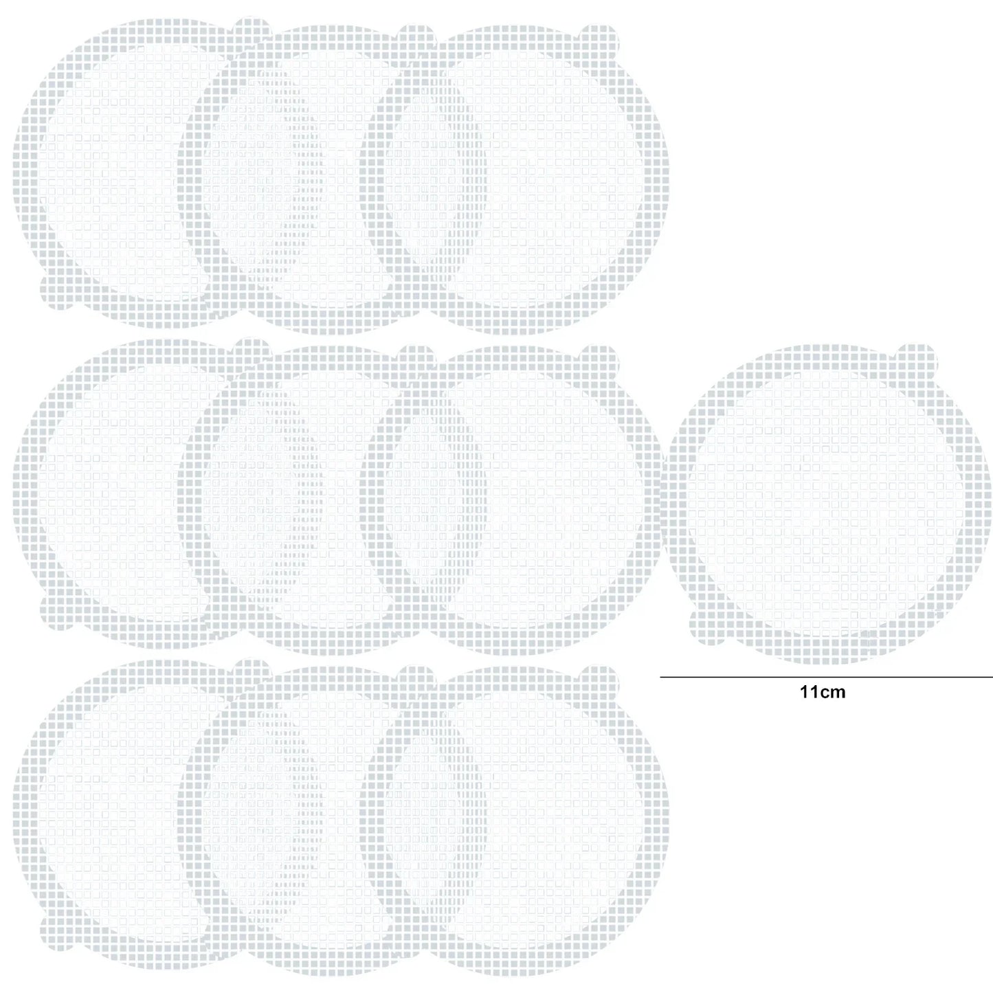 Rynx | Self-Adhesive Shower Drain Hair Catcher - Disposable Mesh Sink Strainer Filter - Cuttable Floor Drain Stickers for Bathroom (10/5m)