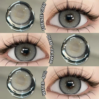 Rynx | New Fashion Colored Contact Lenses Naturally Brown Contact Blue Lenses Gray Pupils Cosmetic Colored Lenses Green Eye Lenses