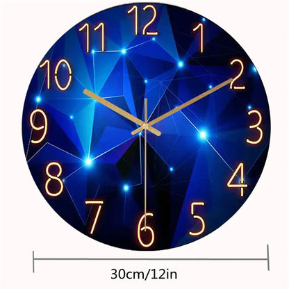 Rynx | Modern Wall Clock - Geometric Glass Design - Stylish And Functional