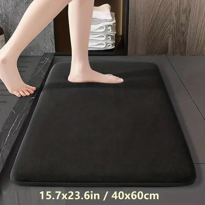 Rynx | Absorbent Non-Slip Floor Mat – Coral Velvet Bath and Bathroom Door Mat | Anti-Slip Home Decoration