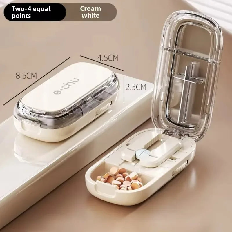 Rynx | Pocket Size Dustproof Pill Cutter Organizer