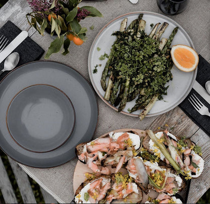 Rynx | Enamelled Tableware Collection - Slate Grey