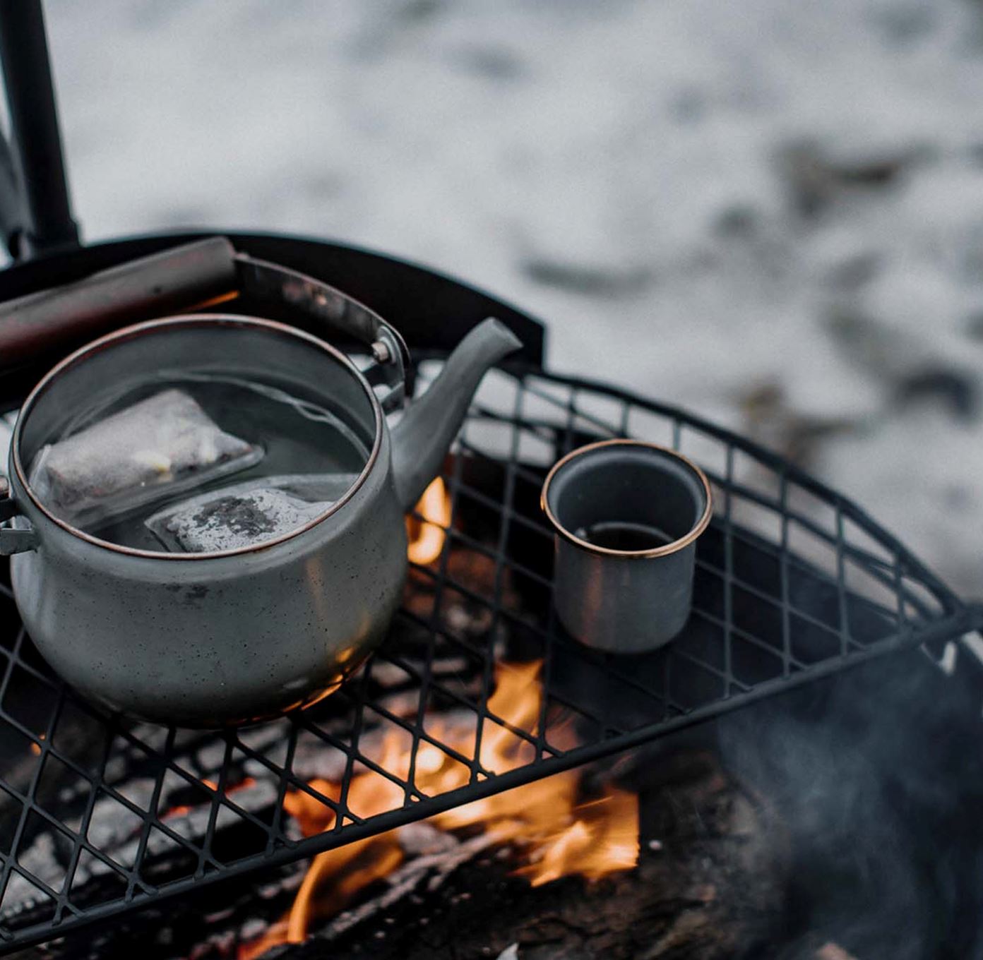 Rynx | Enamelled Tableware Collection - Slate Grey