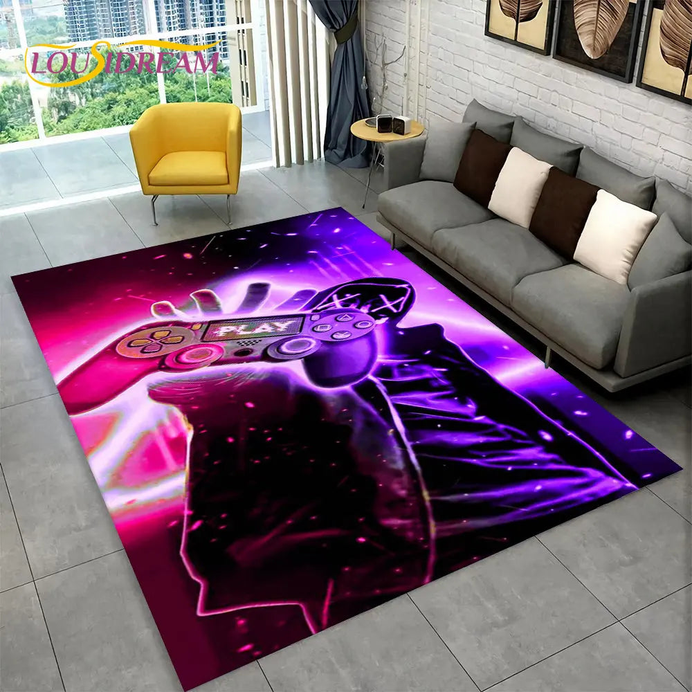 Rynx | Alex 3D Gamer Playmat Carpet - Large Non-Slip Carpet for Kids & Living Room