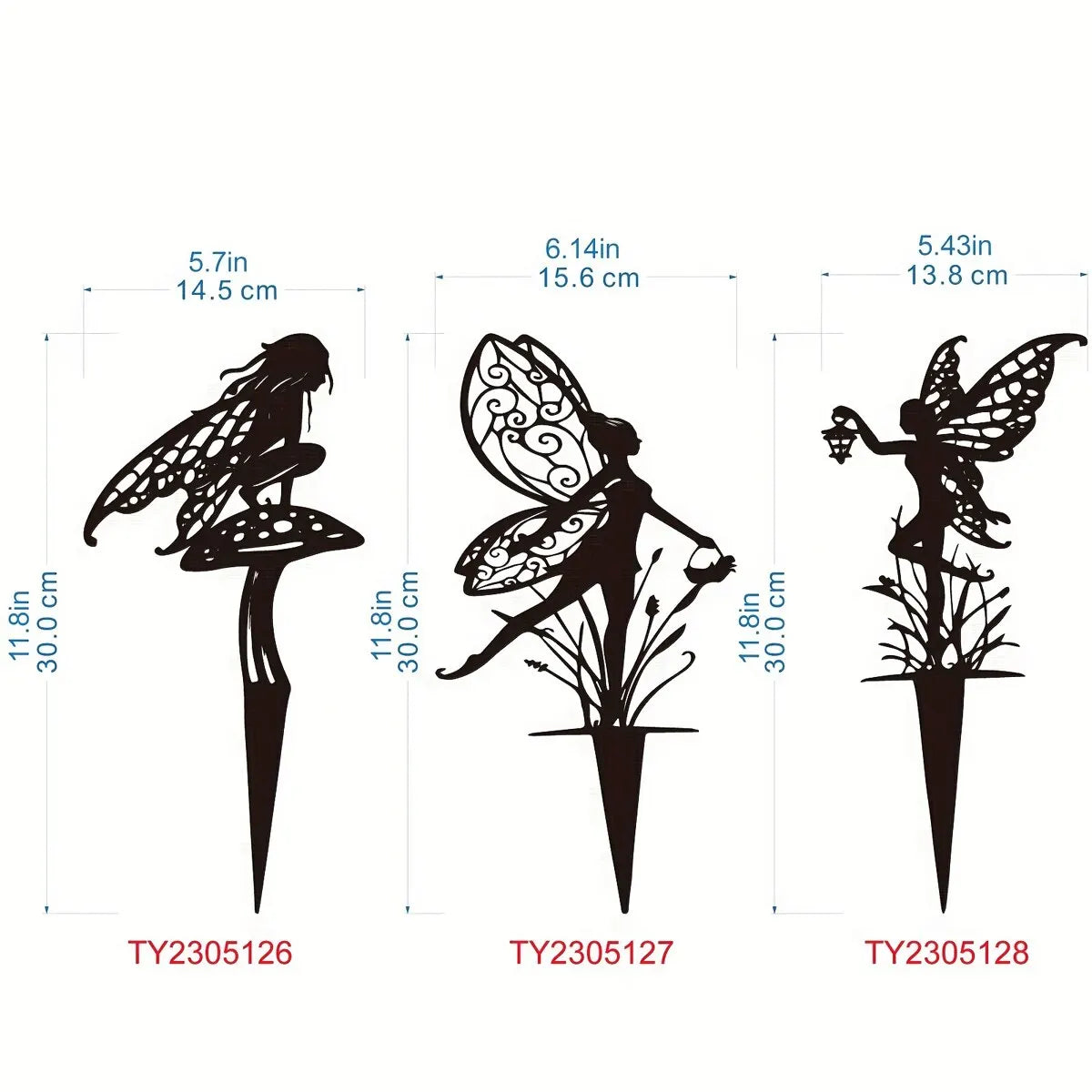 Rynx | Metal Garden Fairy Outdoor Decor - Enhance Your Patio and Lawn with Enchanting Charm