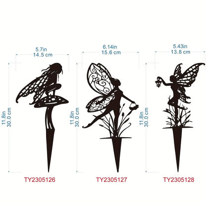 Rynx | Metal Garden Fairy Outdoor Decor - Enhance Your Patio and Lawn with Enchanting Charm