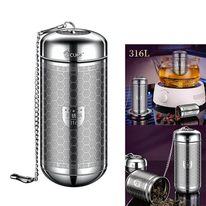 Rynx | Stainless Steel Tea Infuser & Spice Strainer - Locking Mesh Ball Filter for Tea & Seasoning