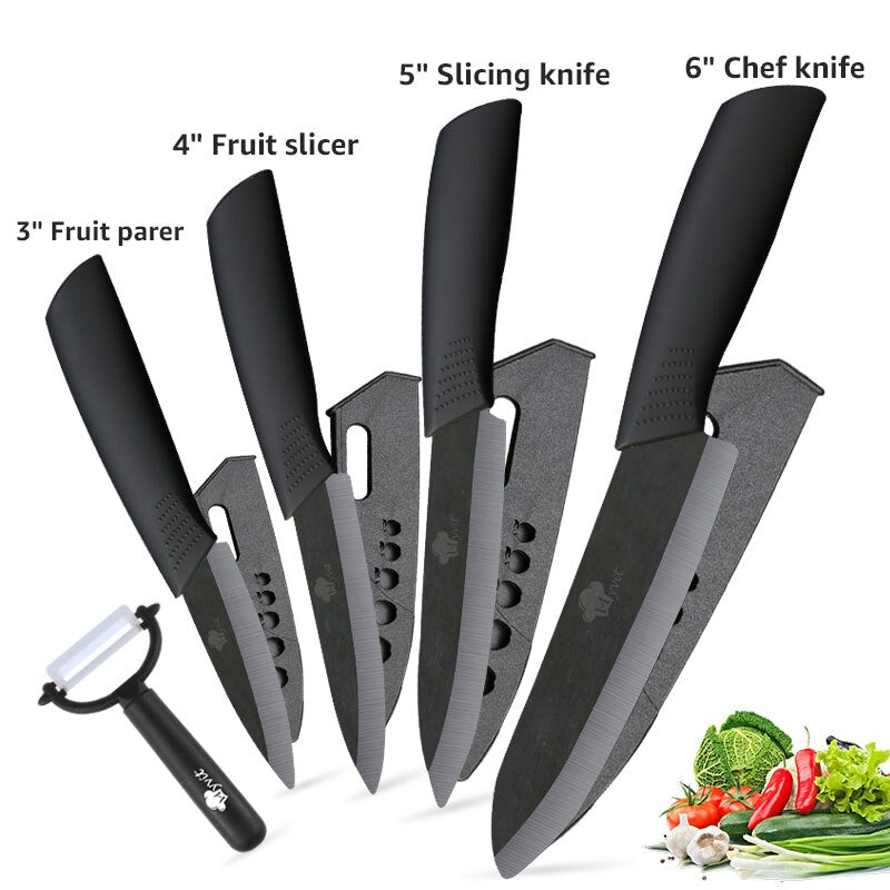 Rynx | Ceramic Kitchen Chef Mastery Knife Set