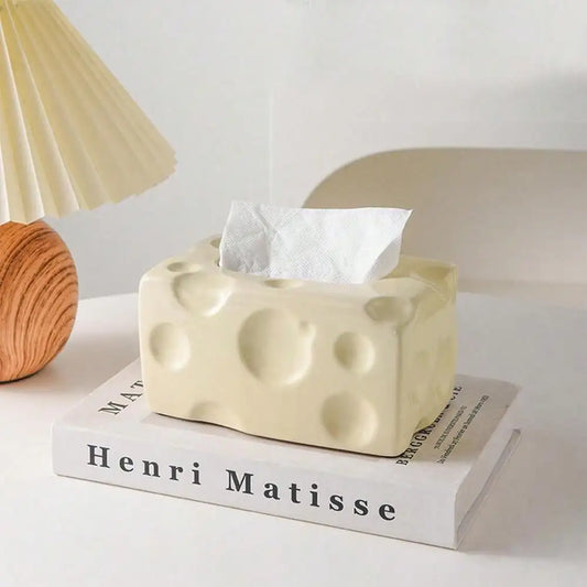 Rynx | 1pc Tissue Box Cheese Design Dining Table Decorative Napkin Holder Dining Table Decorative Napkin Holder