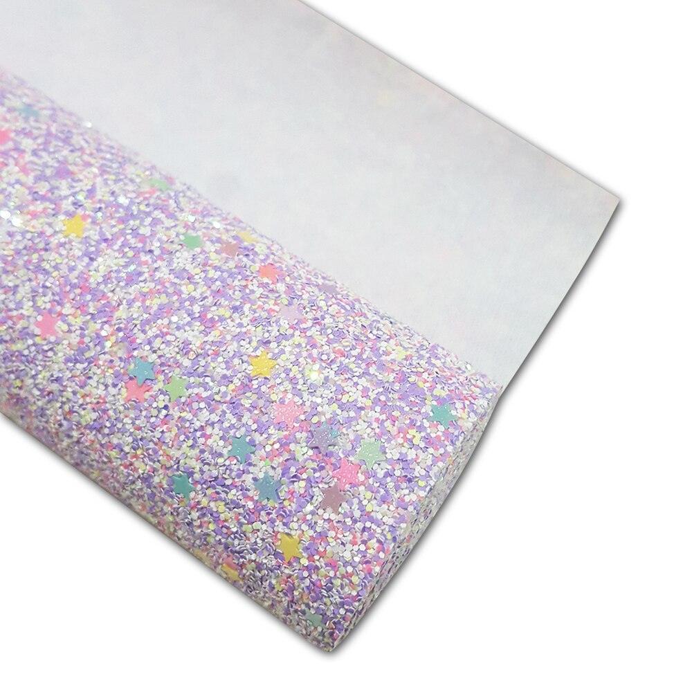 Rynx | Sparkling Purple Chunky Glitters Fabric Roll - Must-Have for Creative DIY Projects
