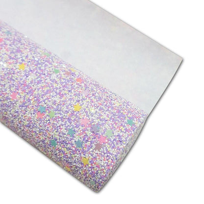 Rynx | Sparkling Purple Chunky Glitters Fabric Roll - Must-Have for Creative DIY Projects