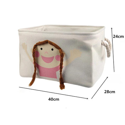 Rynx | Stylish collapsible storage basket made of canvas for children