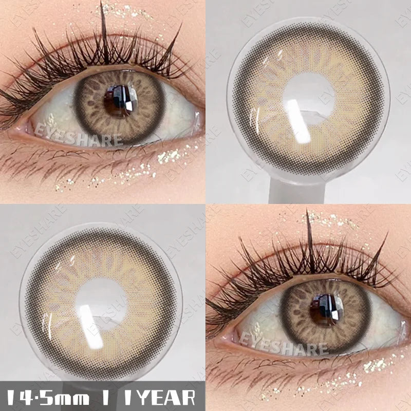 Rynx | 1 pair natural colored contact lenses pink contact purple gray eye colored lenses colored makeup soft beautiful pupil
