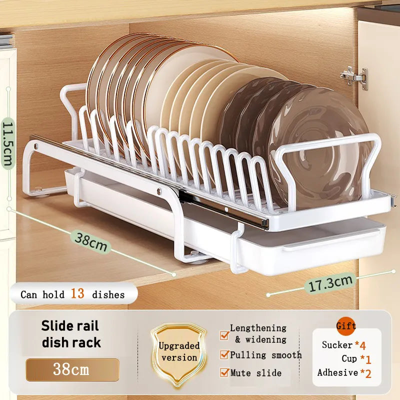 Rynx | Kitchen Cabinet Sliding Storage Dish Rack