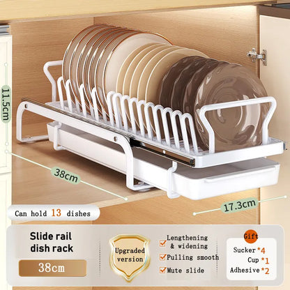 Rynx | Kitchen Cabinet Sliding Storage Dish Rack