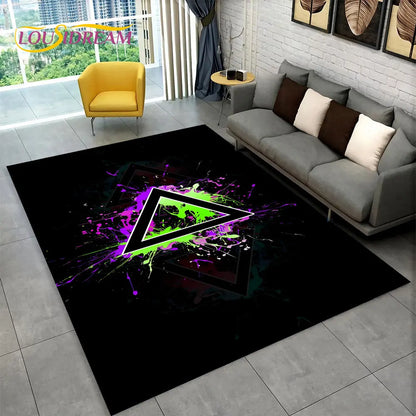Rynx | Alex 3D Gamer Playmat Carpet - Large Non-Slip Carpet for Kids & Living Room