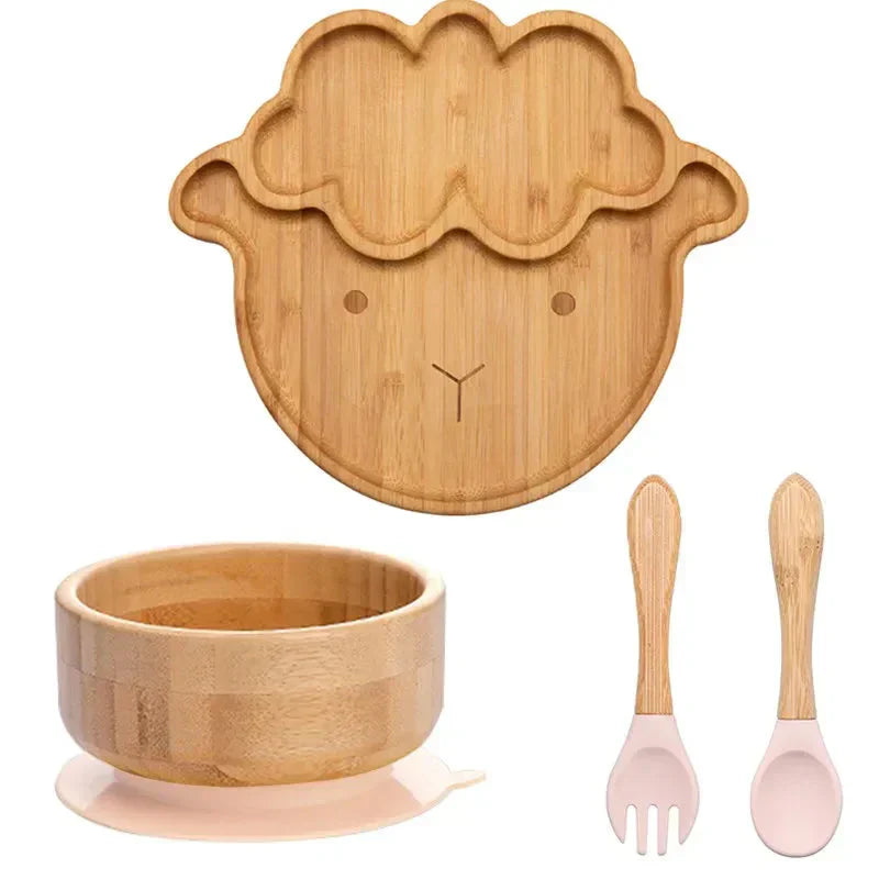 Rynx | Kids Dish Set with Suction Cup Bottom - EcoFeast