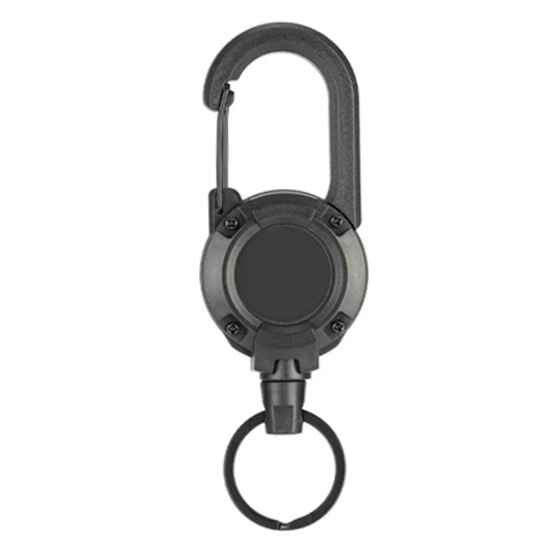 Rynx | Outdoor Retractable Keychain: Wire Rope Reel with Steel Cable Key Ring - Convenient Retractable Tool for Easy Access and Security