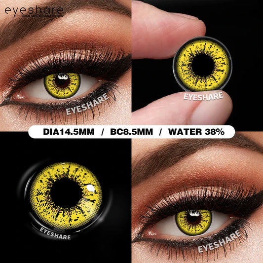Rynx | 1 Pair Halloween Colored Contact Lenses for Cosplay White Contact Anime Colored Eye Lenses Annual Vampire Red Contact Lens