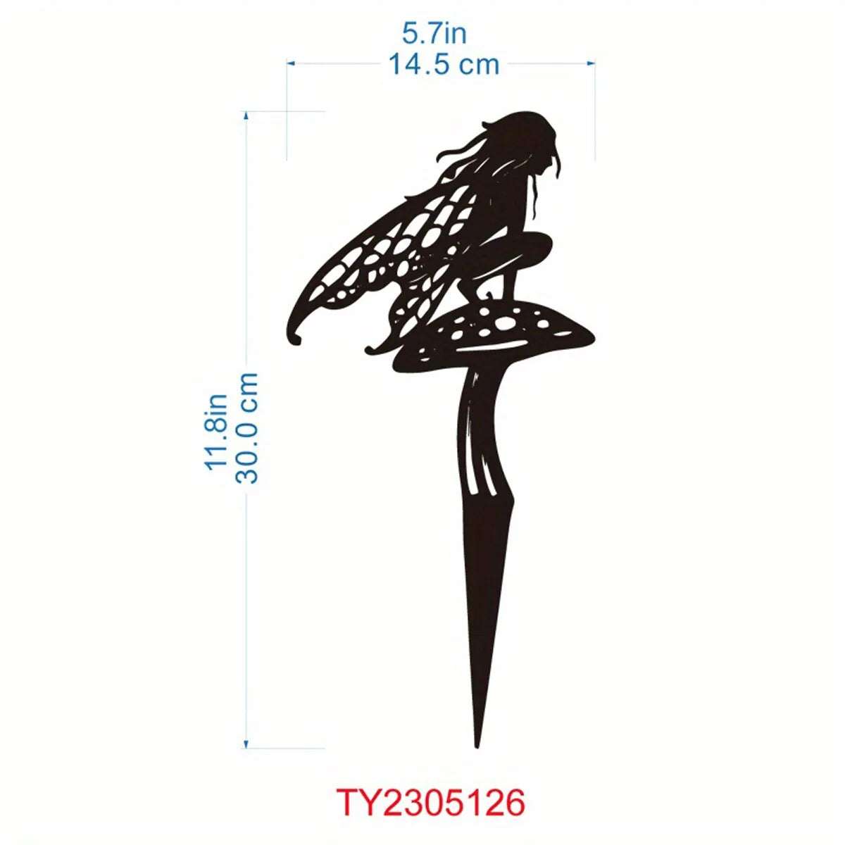 Rynx | Metal Garden Fairy Outdoor Decor - Enhance Your Patio and Lawn with Enchanting Charm