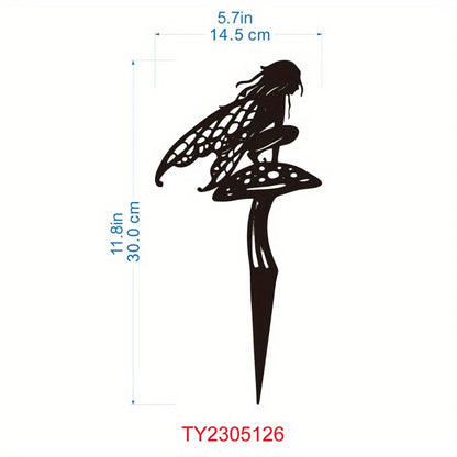 Rynx | Metal Garden Fairy Outdoor Decor - Enhance Your Patio and Lawn with Enchanting Charm