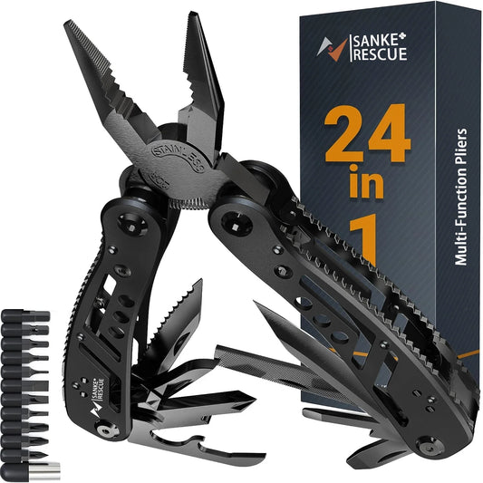 Rynx | 24-in-1 Multifunctional Universal Diagonal Pliers - Professional Electrician Wire Cutters, Durable Anti-Slip Repair Tools
