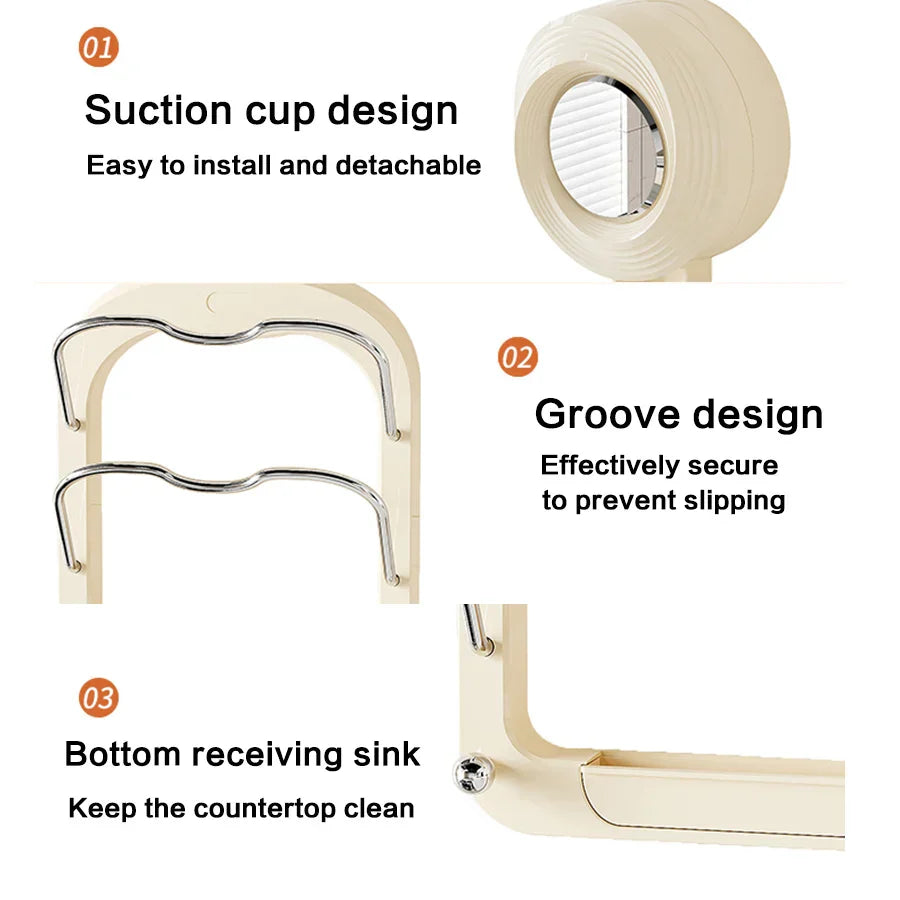 Rynx | Suction Wall-Mounted Pot Lid Organizer Storage Rack