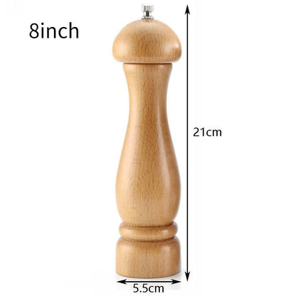 Rynx | Elegant adjustable salt and pepper mill set made of solid wood for outdoor dining