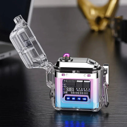 Rynx | One Piece Upgrade USB Charging Lighter with COB Lighting - Waterproof Arc Lighter and Flashlight Combo