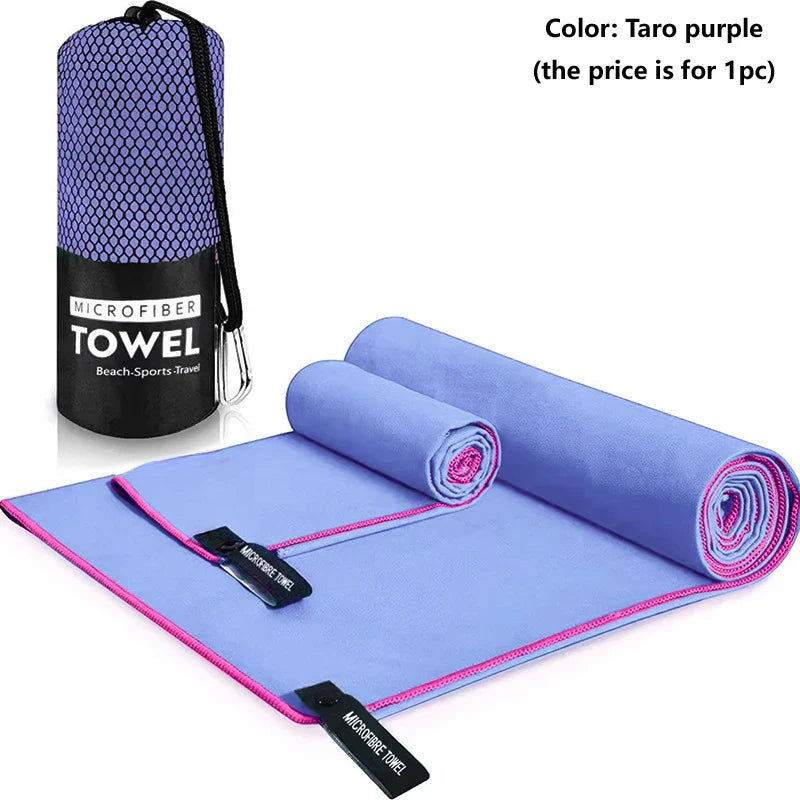 Rynx | Quick-Drying Sports Towel | Swimming Gym Fitness Camping Running Beach Towels | Blue Grey Green Orange