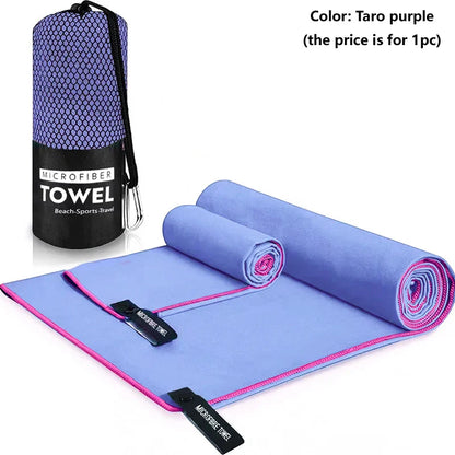 Rynx | Quick-Drying Sports Towel | Swimming Gym Fitness Camping Running Beach Towels | Blue Grey Green Orange