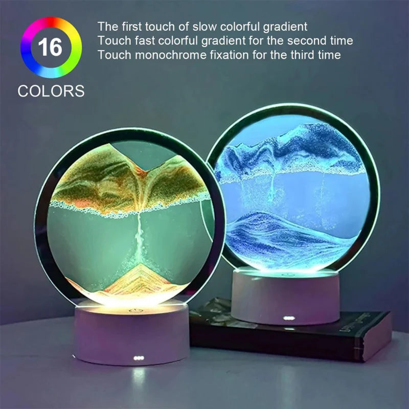 Rynx | Sandscape Lamp 3D Moving Sand Art