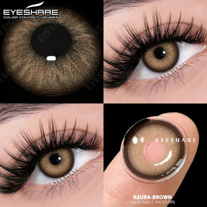 Rynx | 1 Pair Colored Contact Lenses Green Contact Fashion Blue Contact Gray Beautiful Pupils Brown Colored Lenses Yearly