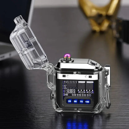 Rynx | One Piece Upgrade USB Charging Lighter with COB Lighting - Waterproof Arc Lighter and Flashlight Combo