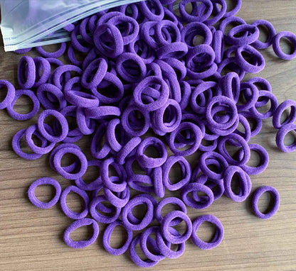 Rynx | 50/100pcs Colored Hair Ties for Kids: Elastic Hair Ties
