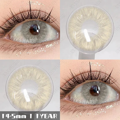 Rynx | 1 pair natural colored contact lenses pink contact purple gray eye colored lenses colored makeup soft beautiful pupil