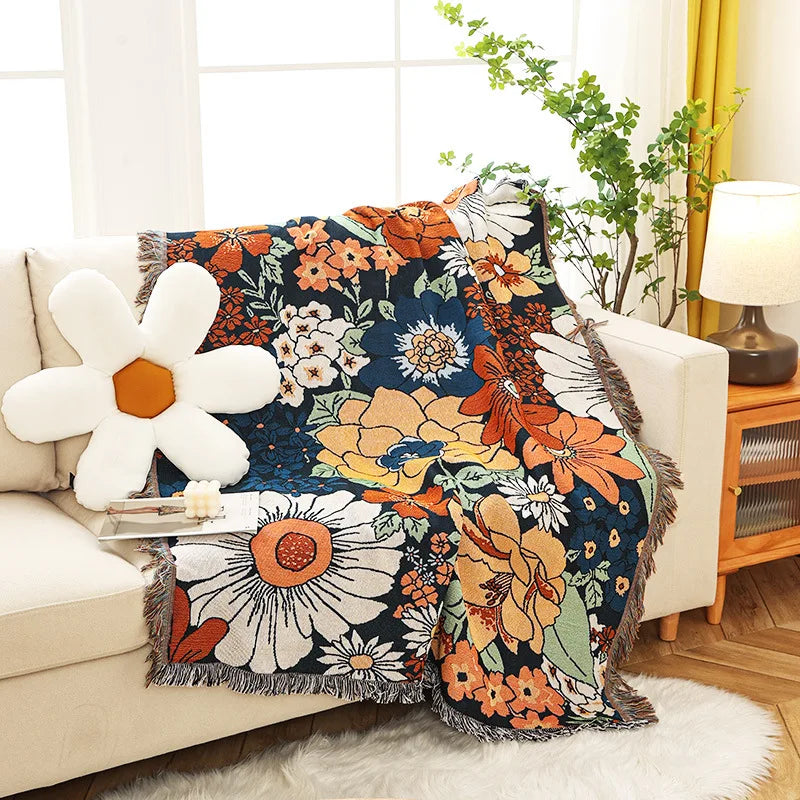Rynx | Floral Garden Throw Blanket