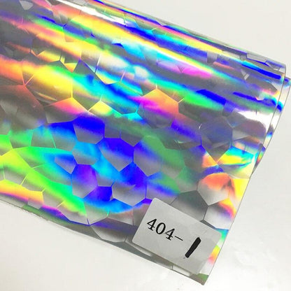 Rynx | Iridescent football pattern PVC jelly vinyl fabric - Ideal for creative projects