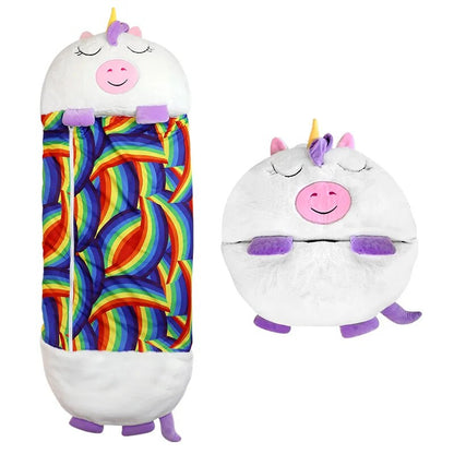RYNX | Plush Toy And Sleeping Bag In One For Warm, Safe Nights White Unicorn