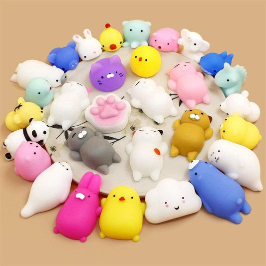 Rynx | Charming Kawaii Mochi Animal Squishies - Delicious Stress Relief Toy for Children