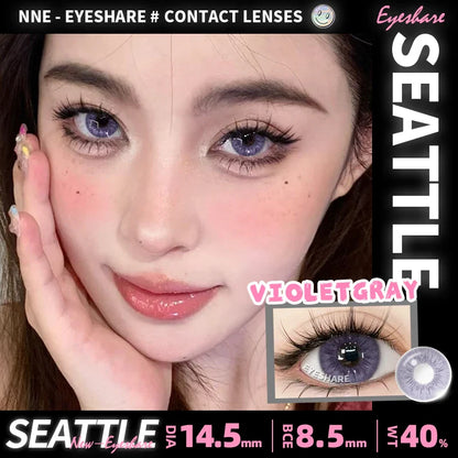 Rynx | 1 pair natural colored contact lenses pink contact purple gray eye colored lenses colored makeup soft beautiful pupil