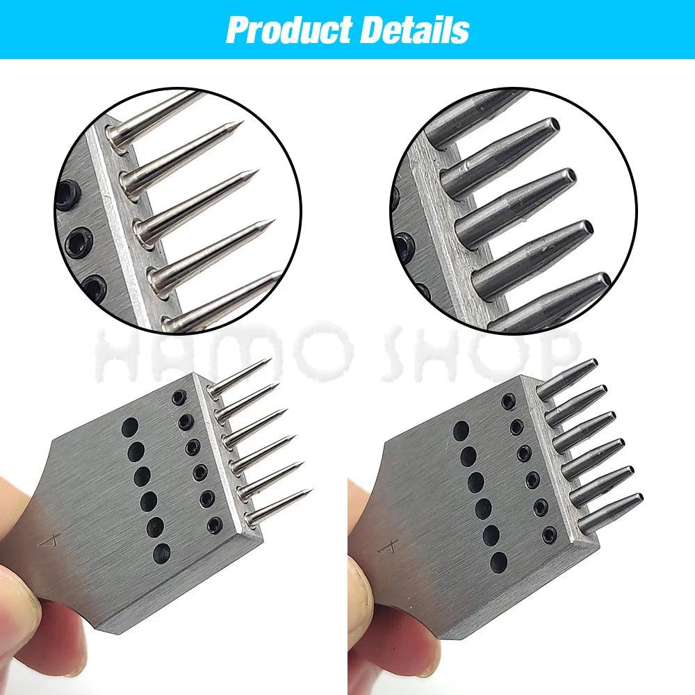 Rynx | Premium Replaceable Round Chisel Tool Set for Leatherworking