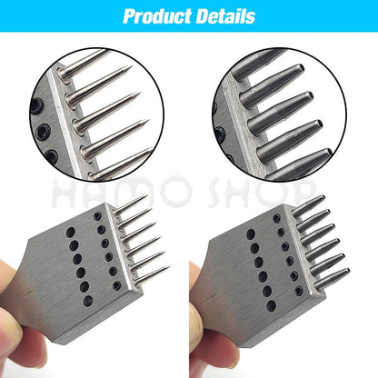 Rynx | Premium Replaceable Round Chisel Tool Set for Leatherworking