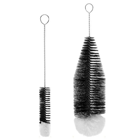 Rynx | Beechwood Handled Soda Stream Bottle Brush | Glassware & Jars Cleaner | Kitchen Cleaning Tool for Drinkware & Wineglass Bottles