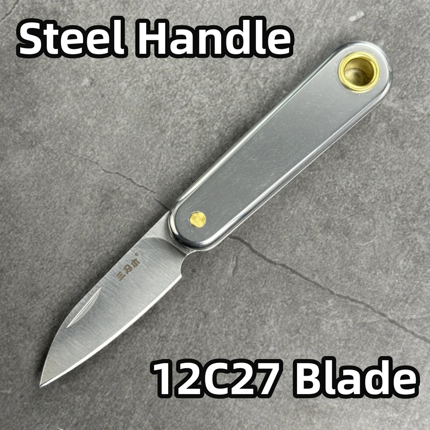 Rynx | SANRENMU 325S Pocket Folding Knife - Mini Key Outdoor Multi-Purpose Knife with 12C27 Blade and G10 Handle