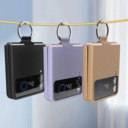 Rynx | Luxurious cowhide leather bag with lanyard for Samsung Galaxy Z Flip 3 - Premium quality design