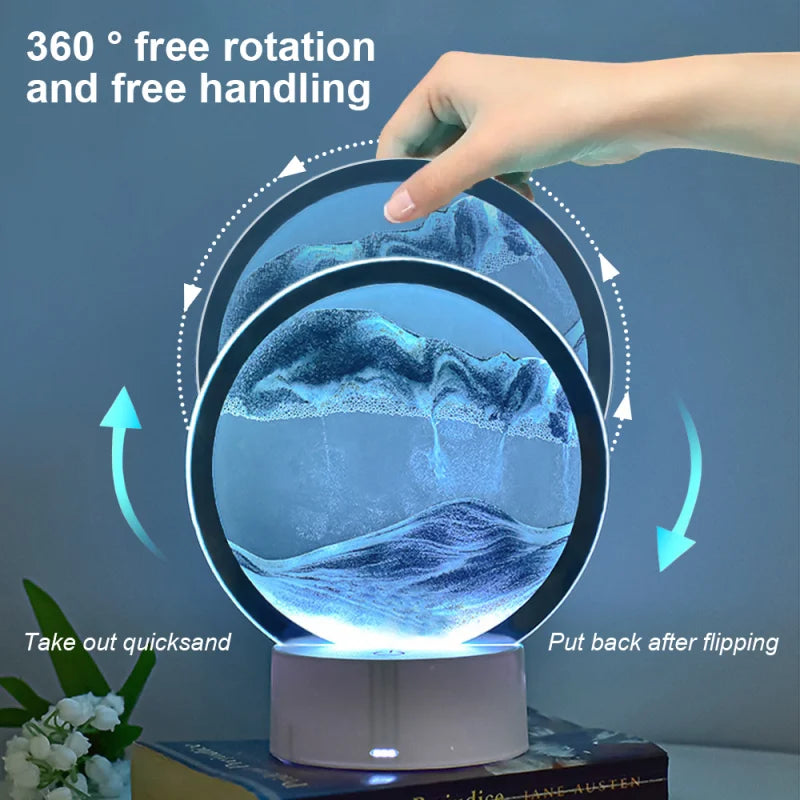 Rynx | Sandscape Lamp 3D Moving Sand Art
